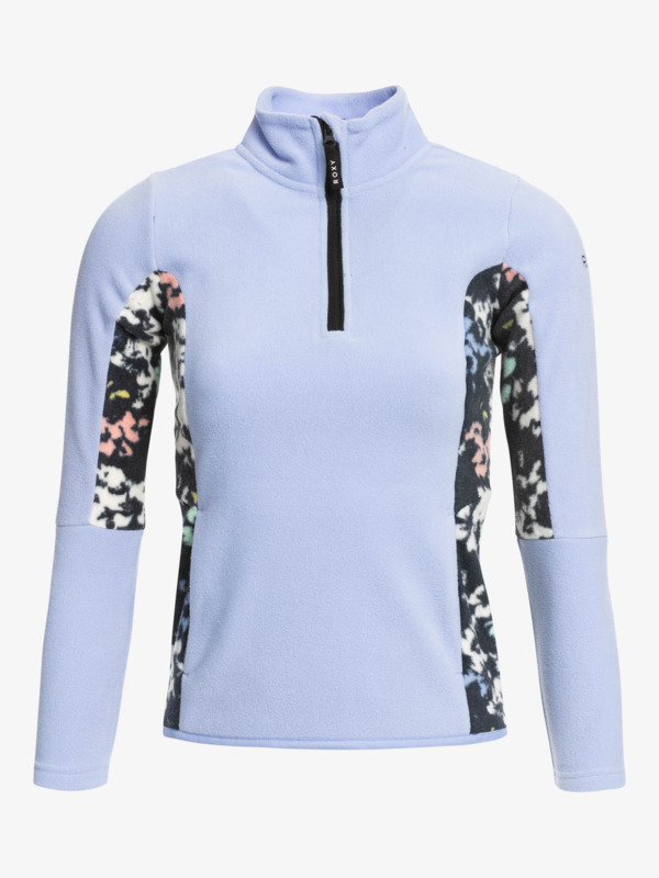 Roxy mikina Sayna Half Zip Girl black true flowers Velikost: 8