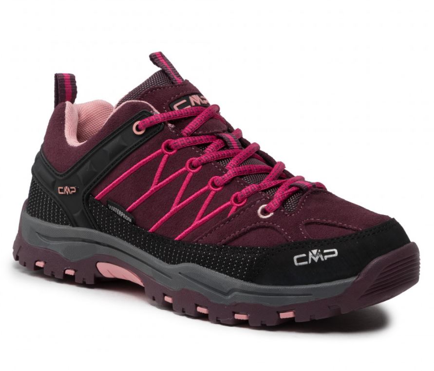 Levně CMP obuv Kids Rigel Low Trekking Shoes Wp prugna/peach