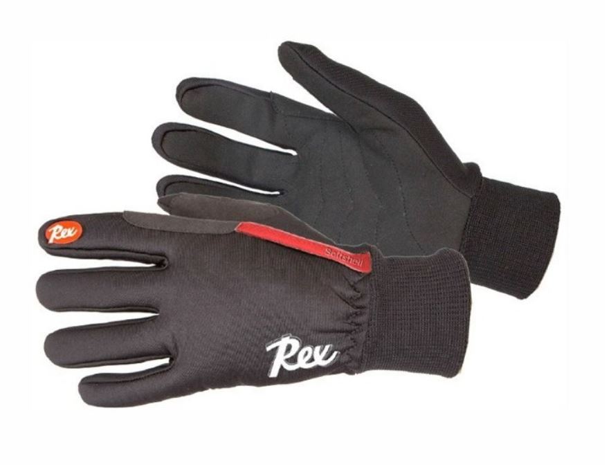 Rex rukavice Marka Softshell black Velikost: L