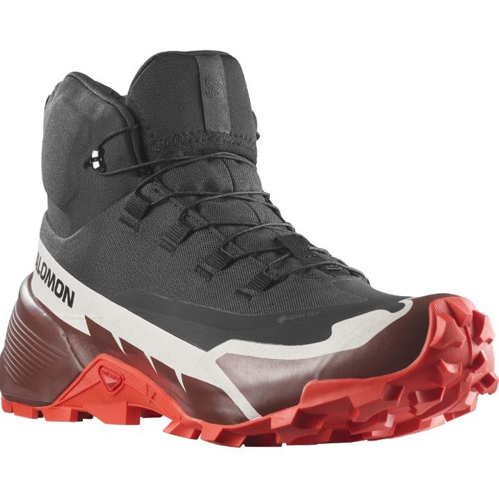 Levně Salomon obuv Cross Hike Mid Gtx 2 black bitter/fiery red