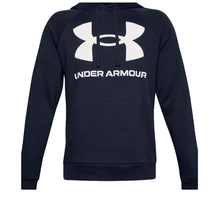 Under Armour mikina Rival Fleece Big Logo Hoodie navy Velikost: XL