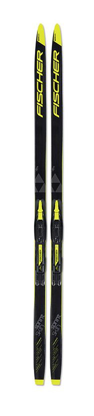 Levně Fischer set Sprint Skin Jr.+ Tour Step-In Jr Lfp 22/23 black/yellow