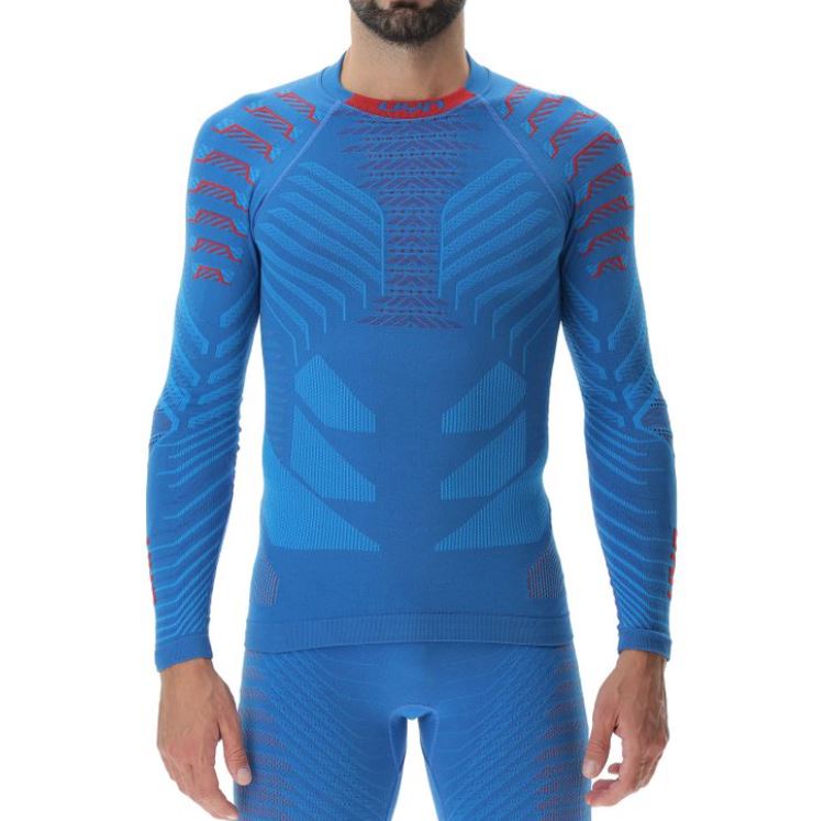 Uyn tričko Man Resilyon Uw Shirt Lg_Sl. Turtle Neck blue/red Velikost: XXL