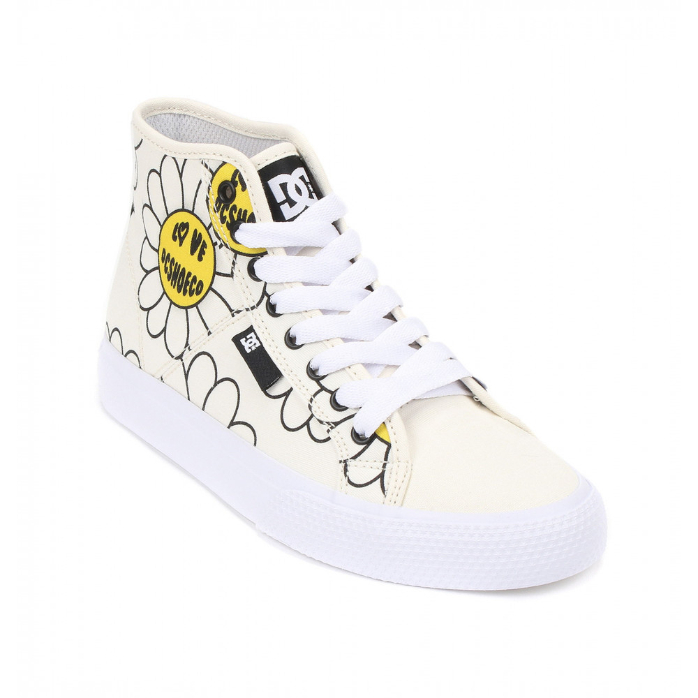 DC obuv Manual Hi Txse white black flower Velikost: 6