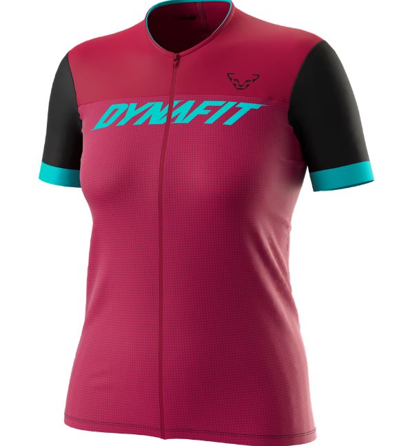 Levně Dynafit tričko Ride Light S/S Fz Tee W beet red