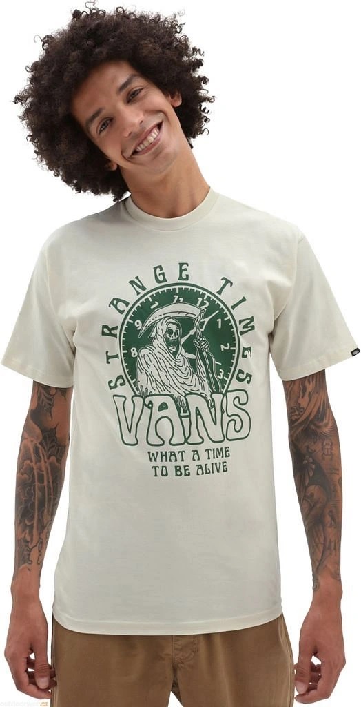 Vans tričko Strange Times Ss Tee antique white Velikost: XL