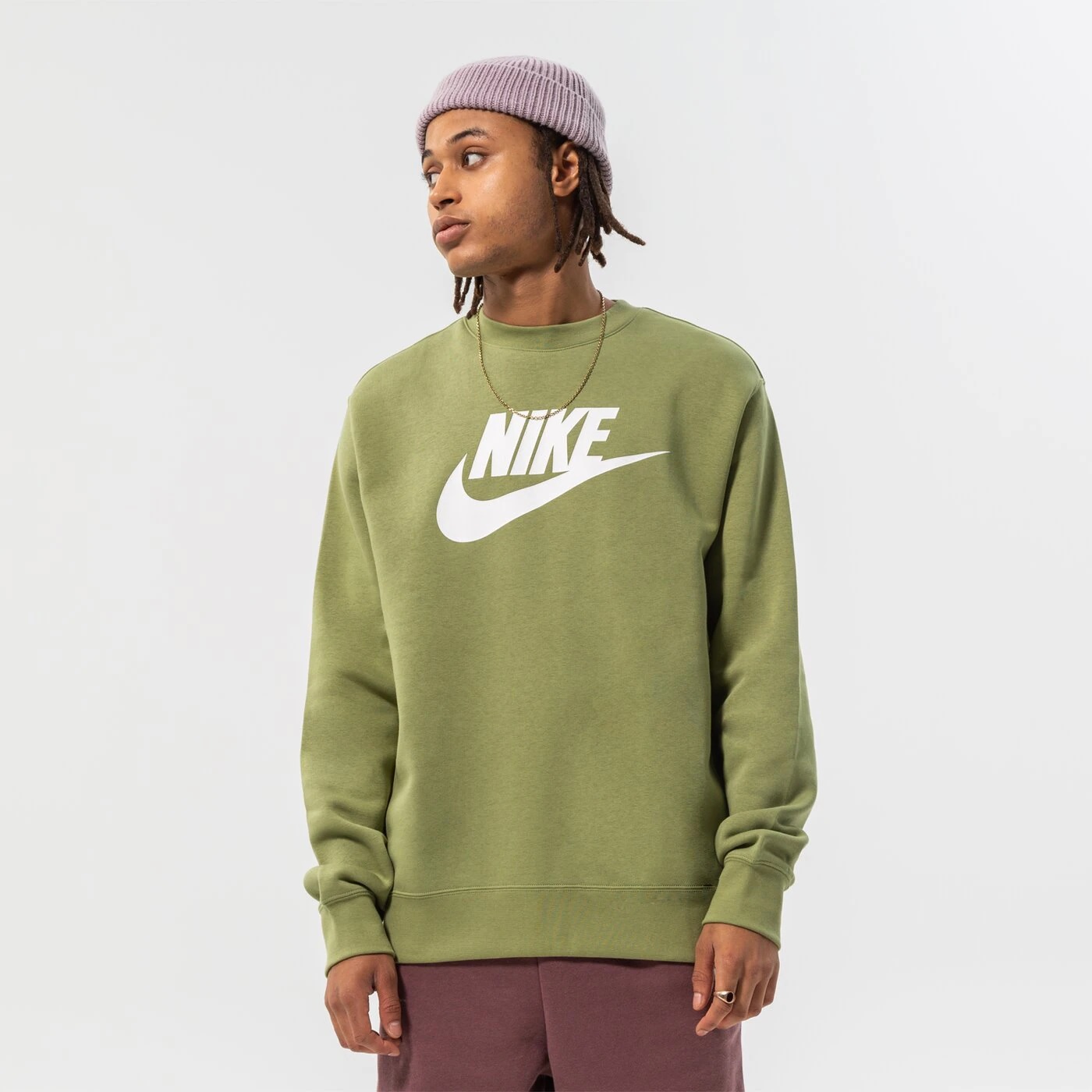 Nike mikina Sportswear Club Fleece Me green Velikost: M