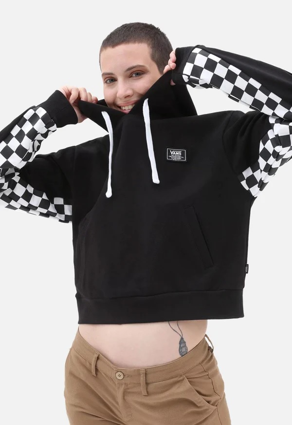 Vans mikina Boom Boom Check It Hoodie Black Velikost: L