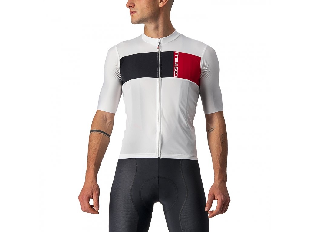 Levně Castelli tri?ko Prologo 7 ivory black red