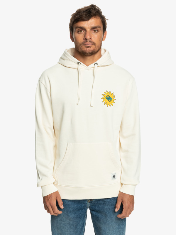 Levně Quiksilver mikina Planet Positive Hoodie birch