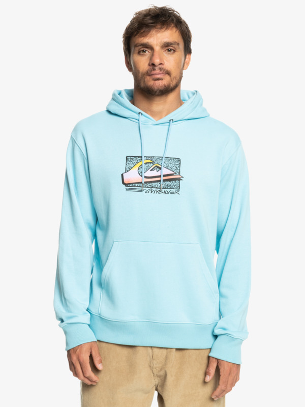 Quiksilver mikina Retro Fade Hoodie sky blue Velikost: XL