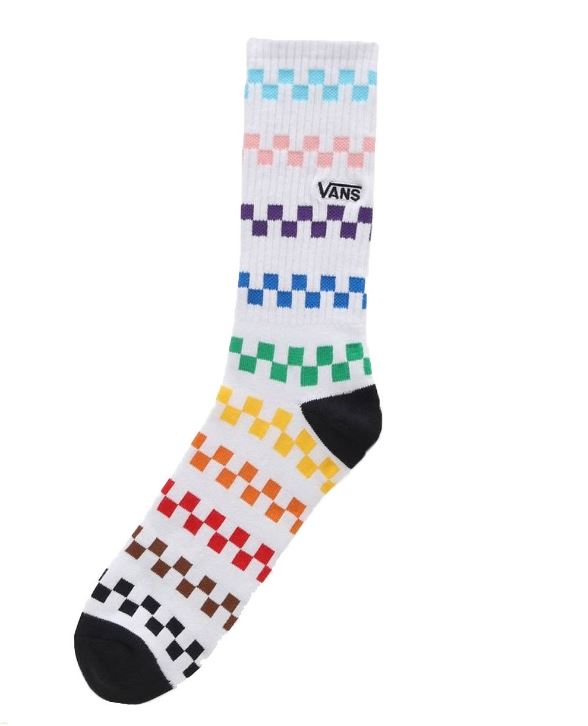 Vans ponožky Pride Crew white Velikost: 9.5-1