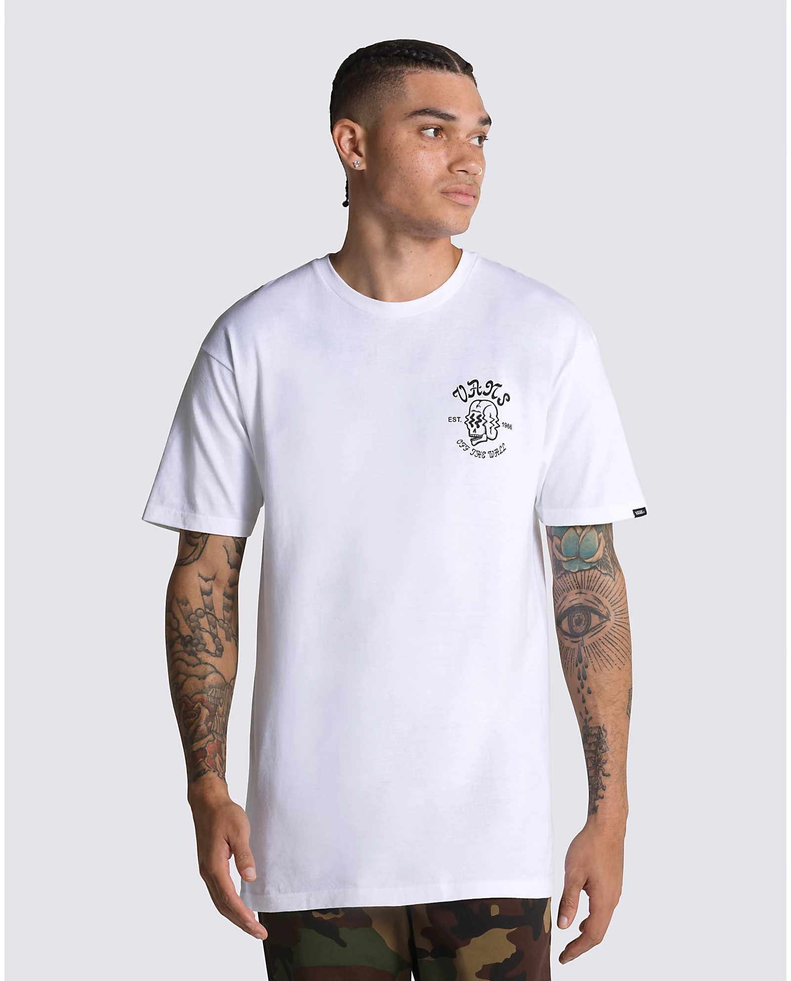 Vans tričko Shaken Skull Ss Tee white Velikost: M