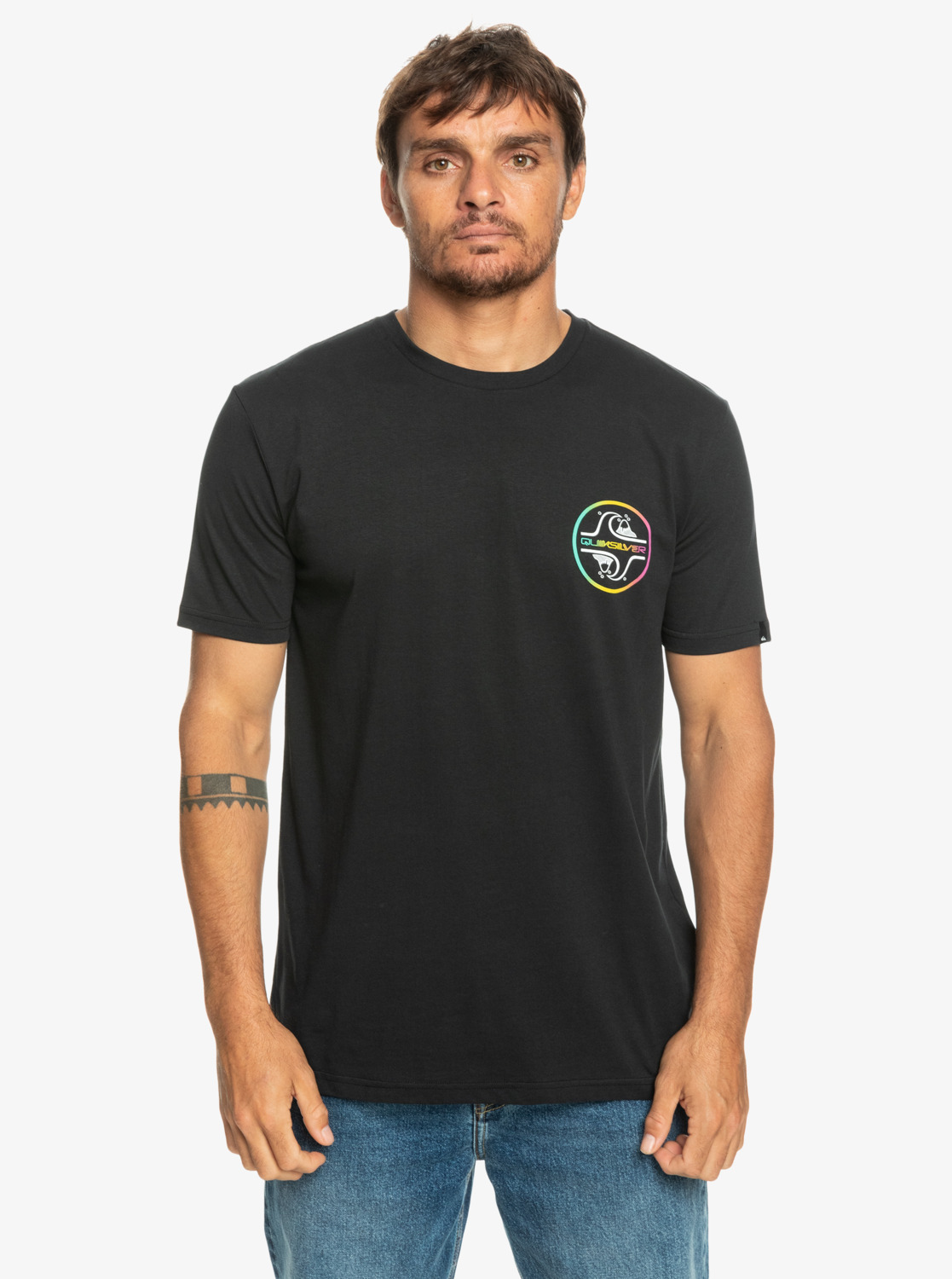 Quiksilver tričko Core Bubble Ss black Velikost: M