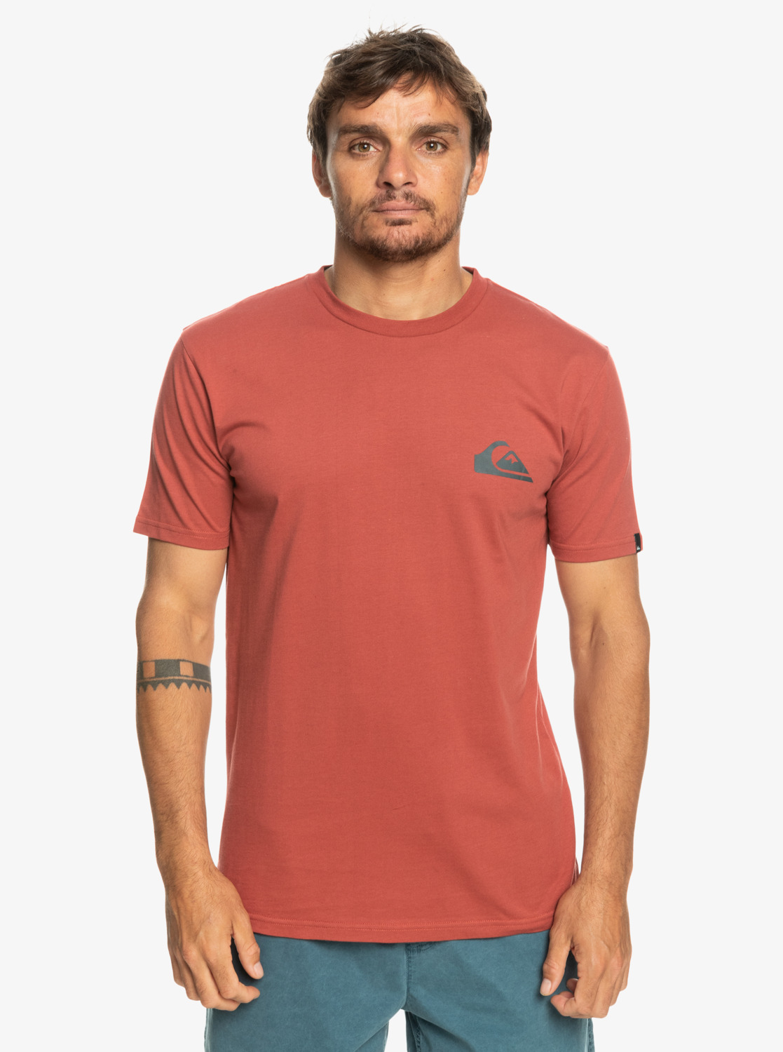 Levně Quiksilver tričko Mw Mini Logo Ss marsala