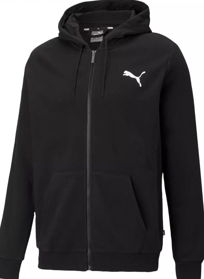 Puma mikina Ess Small Logo Hoodie black Velikost: XXL