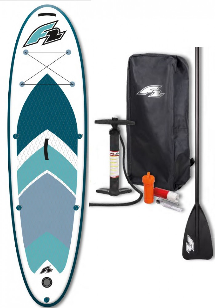 Levně F2 paddleboard SUP BREEZE 10,5 350 x 83 x 15 cm white/blue