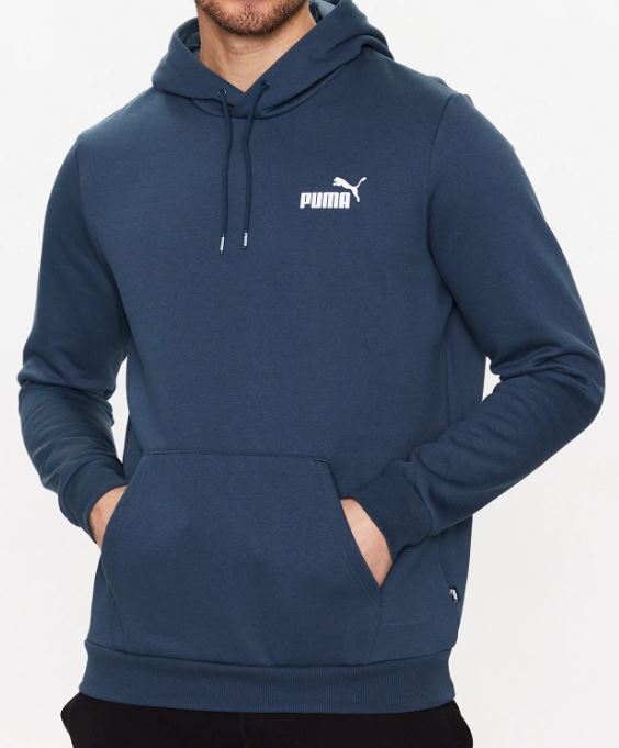 Puma mikina Ess Small Logo Hoodie  blue Velikost: XL