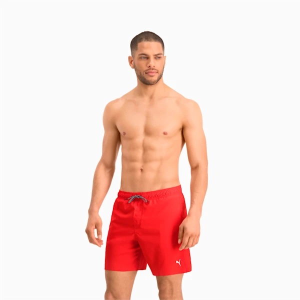 Puma šortky Swim Men Medium Length 1P red Velikost: XL