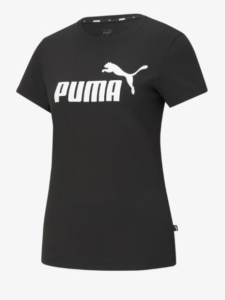 Puma tričko Ess Logo Tee W black Velikost: XS