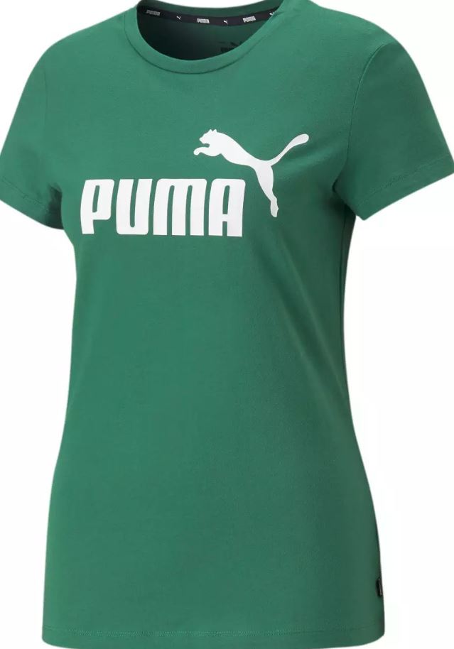 Levně Puma tričko Ess Logo Tee W green
