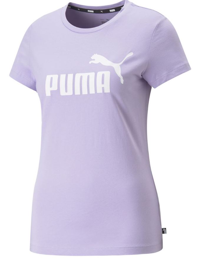 Puma tričko Ess Logo Tee W purple Velikost: XS