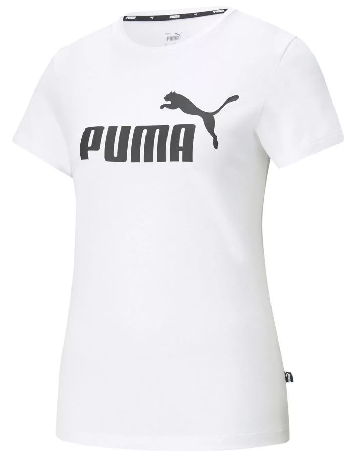 Puma tričko Ess Logo Tee W white Velikost: L