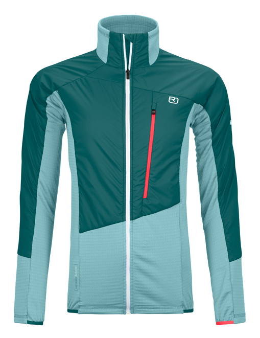 Levně Ortovox bunda Westalpen Swisswool Hybrid Jacket W pacific green