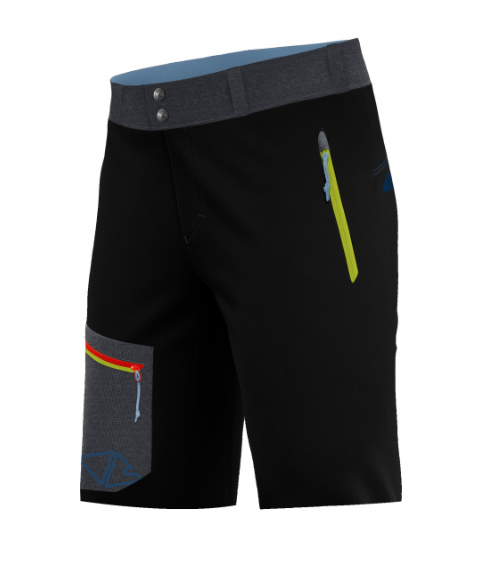 Crazy Idea šortky Resolution liken black Velikost: 56