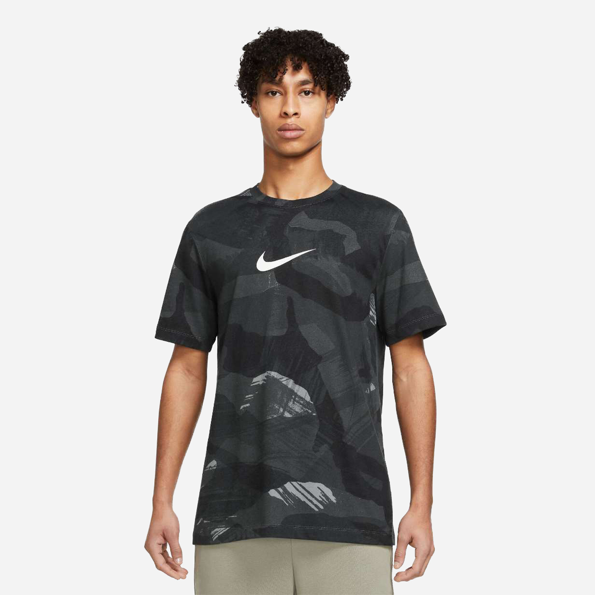 Levně Nike tričko Dri-Fit Mens Camo Print black