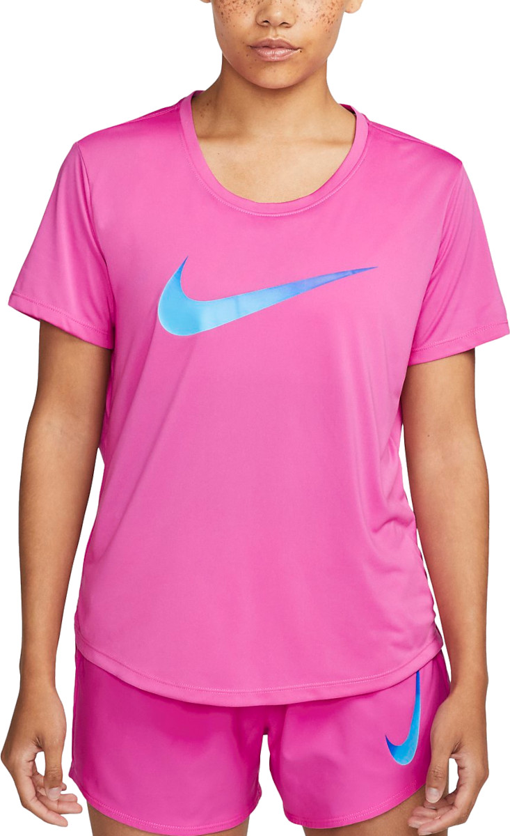 Nike tričko Lot W Nk One Df Swsh Hbr Ss pink Velikost: M