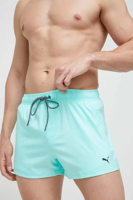 Puma šortky Swim Men Short Lenght S 1P green Velikost: S