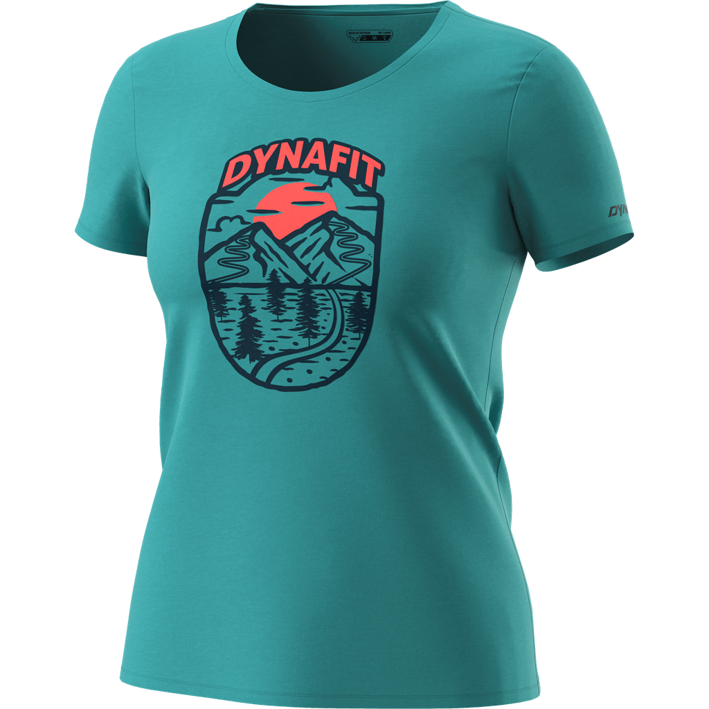 Dynafit tričko Graphic Cotton W brittany blue Velikost: 40