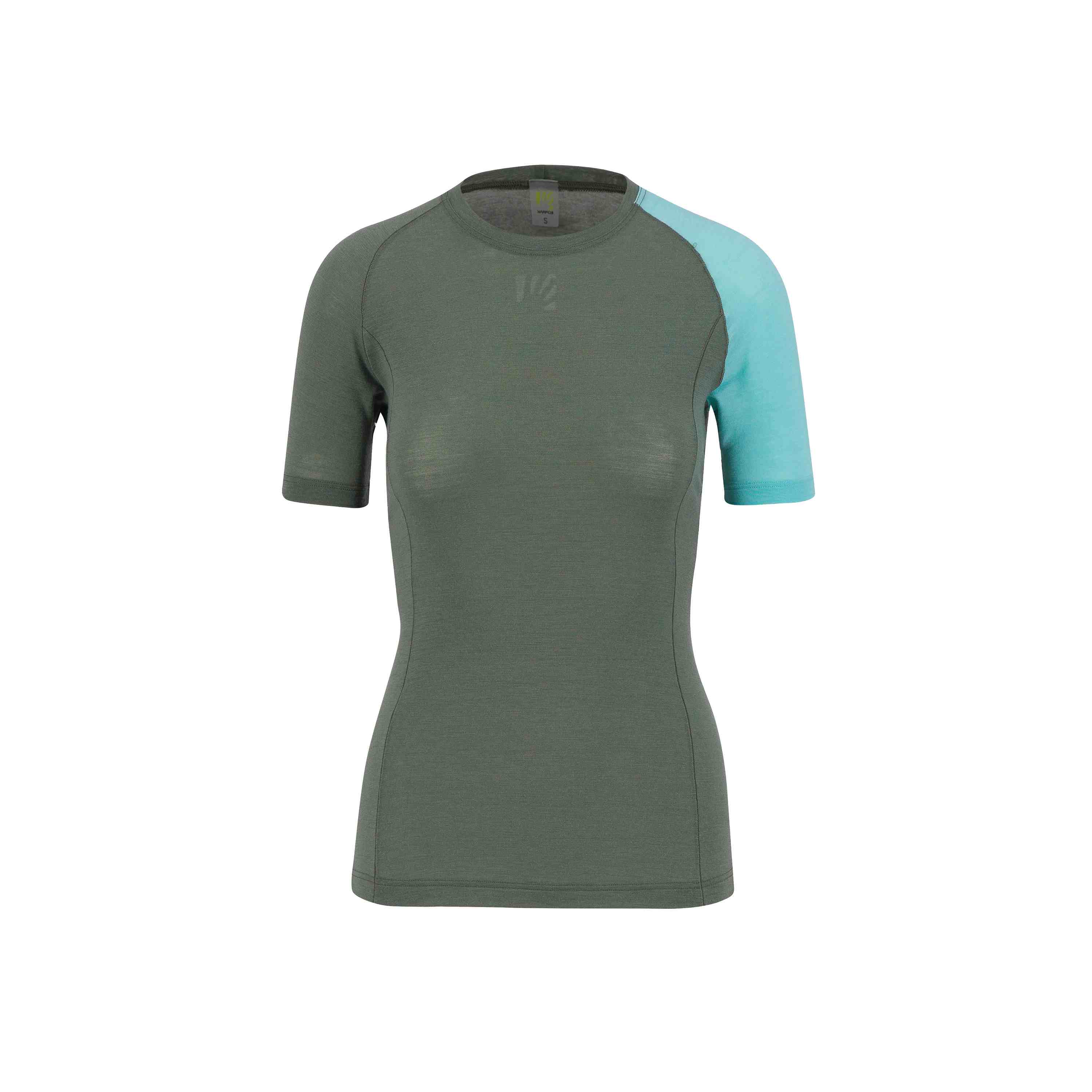 Karpos tričko Dinamico Merino 130 W T-Shirt thyme aqua sky Velikost: S