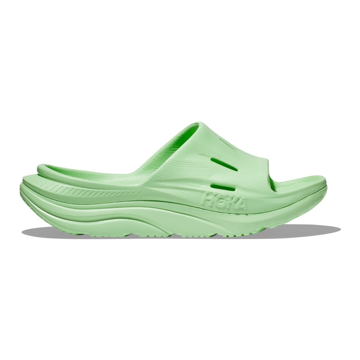 Levně Hoka One One pantofle Ora Recovery Slide 3 lime glow