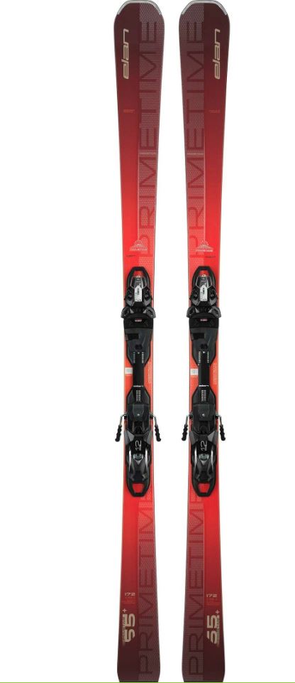 Elan lyže Primetime 55 + Fusion X + Emx 12 red black 23/24 Velikost: 165