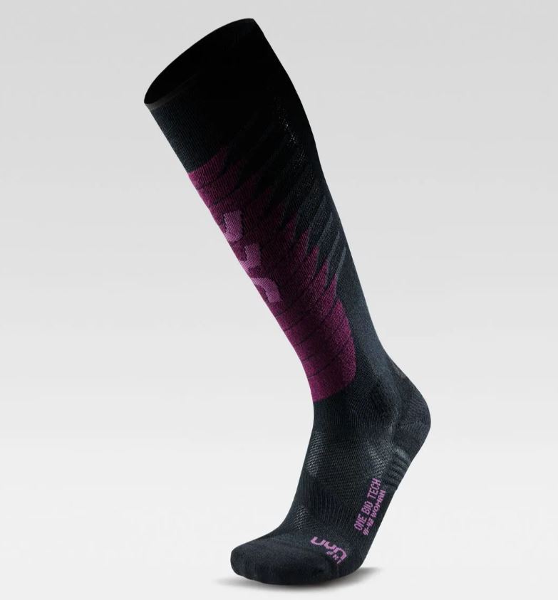 UYN ponožky Woman Ski One Biotech black purple Velikost: 39-40