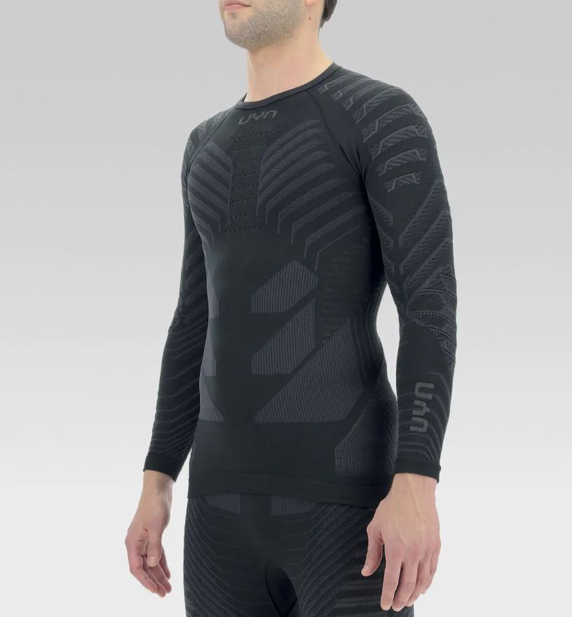 UYN tričko Man Resilyon Uw Shirt Lg_Sl.Round Neck black anthracite Velikost: S-M