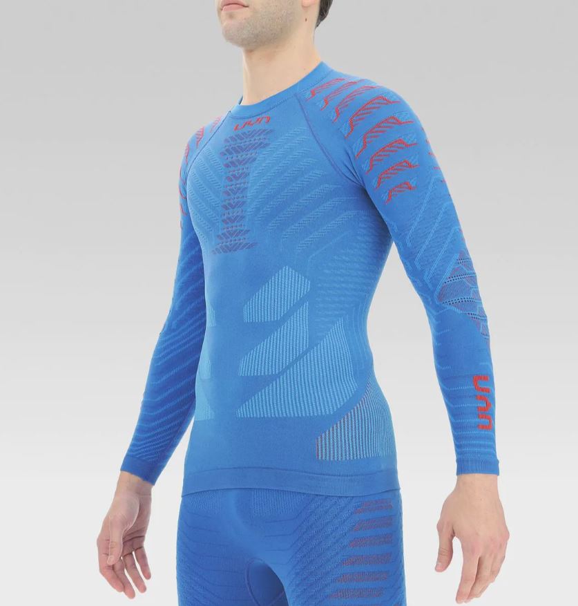 UYN tričko Man Resilyon Uw Shirt Lg_Sl.Round Neck blue red Velikost: S-M