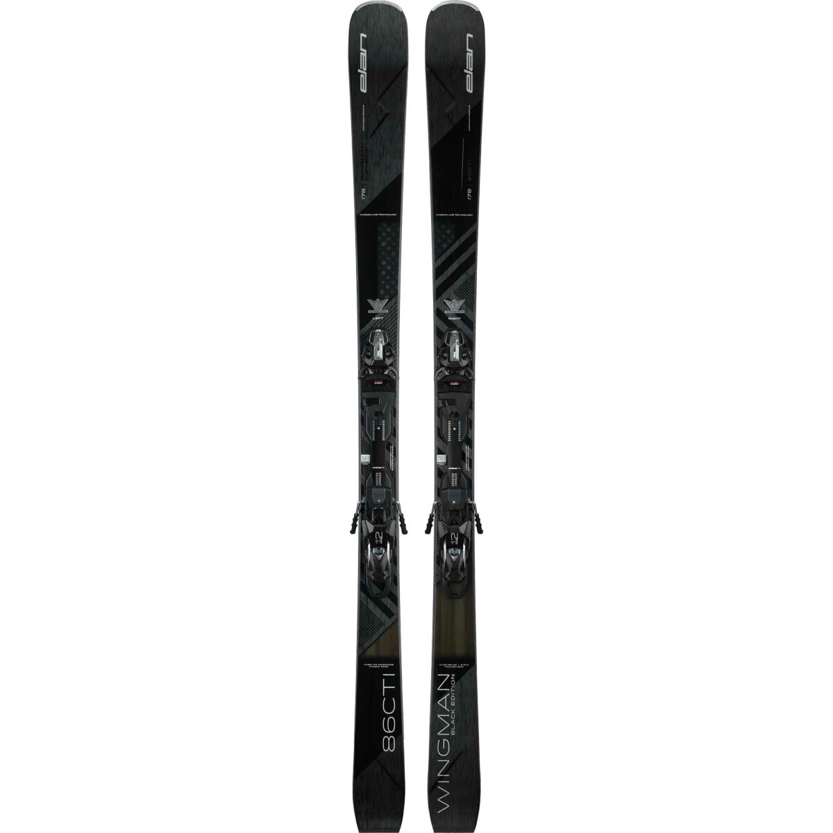 Elan lyže Wingman 86 Blk Edition + Emx 12 23/24 black Velikost: 172