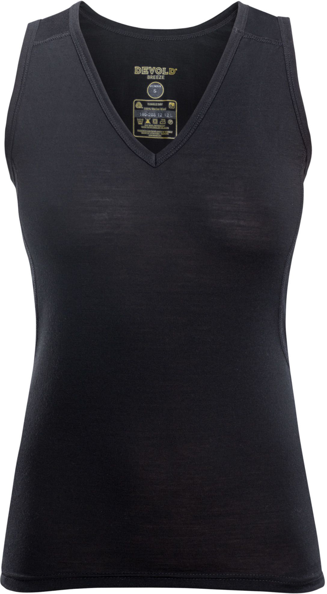 Levně Devold tričko Breeze Merino 150 Tank Wmn black