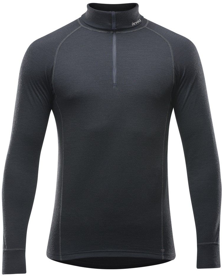 Levně Devold tričko Duo Active Merino 205 Z Neck M black