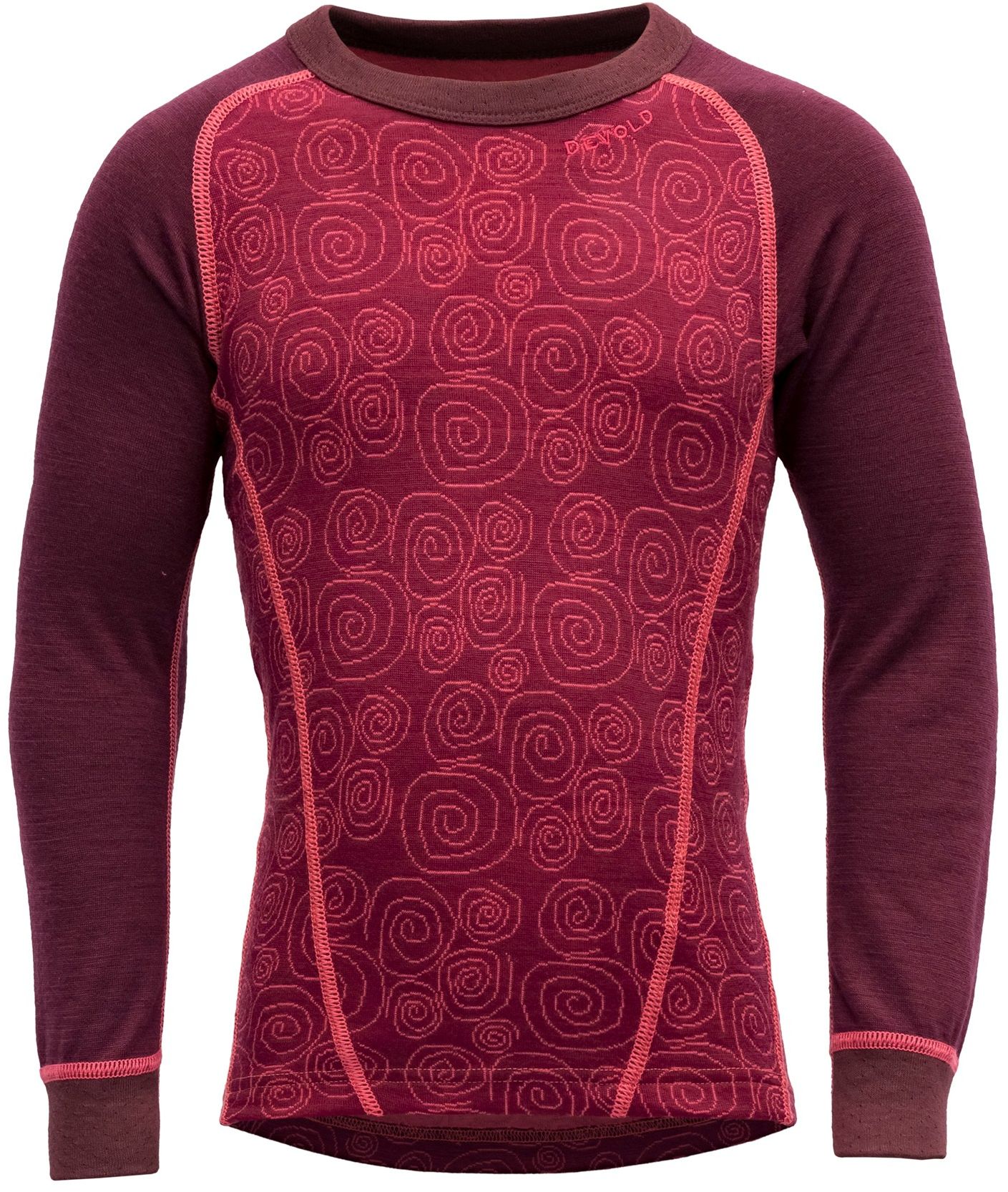 Devold tričko Duo Active Merino Kid beetroot Velikost: 6