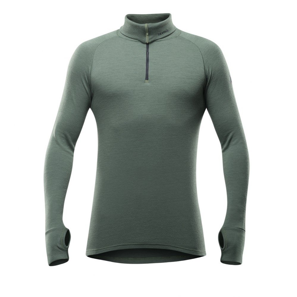 Devold tričko Expedition Merino 235 Z.Neck Man forest Velikost: L