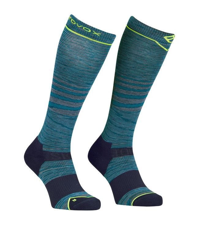 Ortovox ponožky Ski Tour Lt Comp Long Socks M petrol blue blend Velikost: 42-44