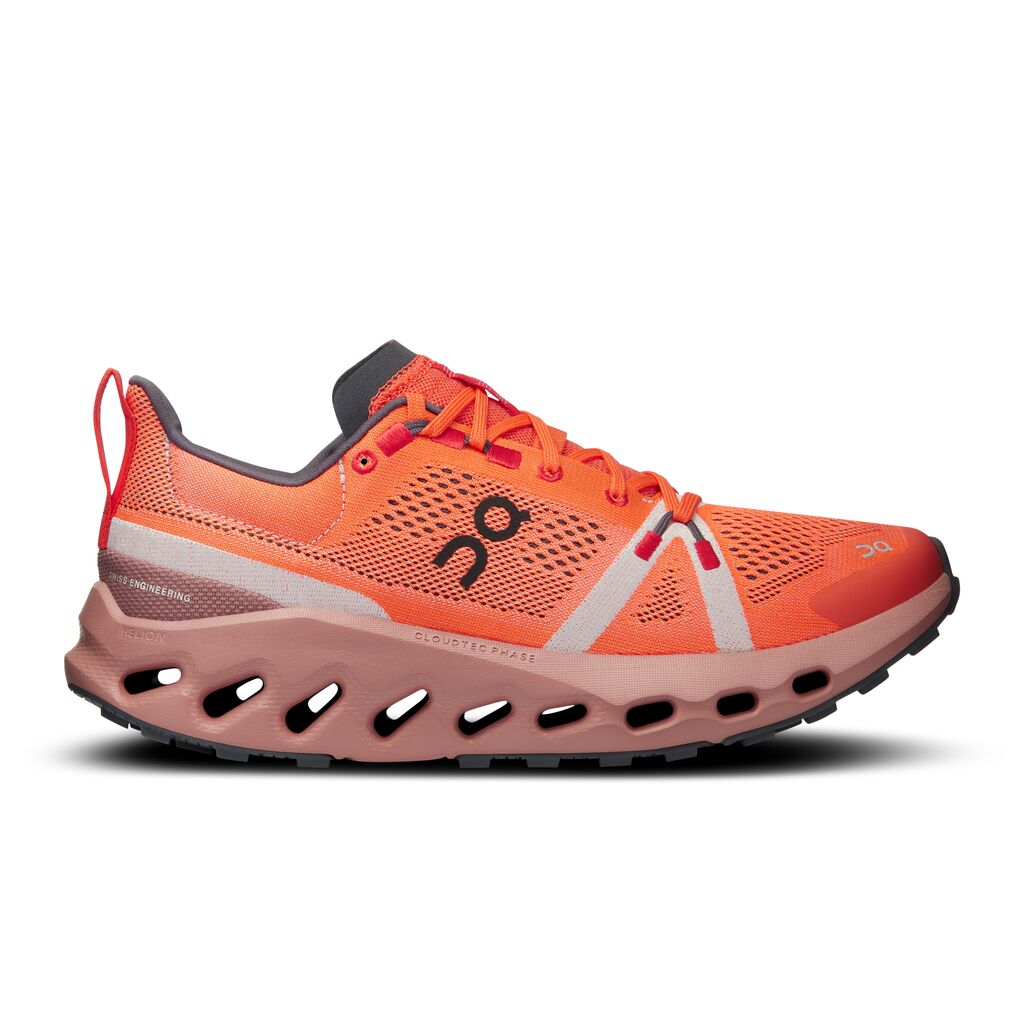 On Running obuv Cloudsurfer Trail flame dust rose Velikost: 40