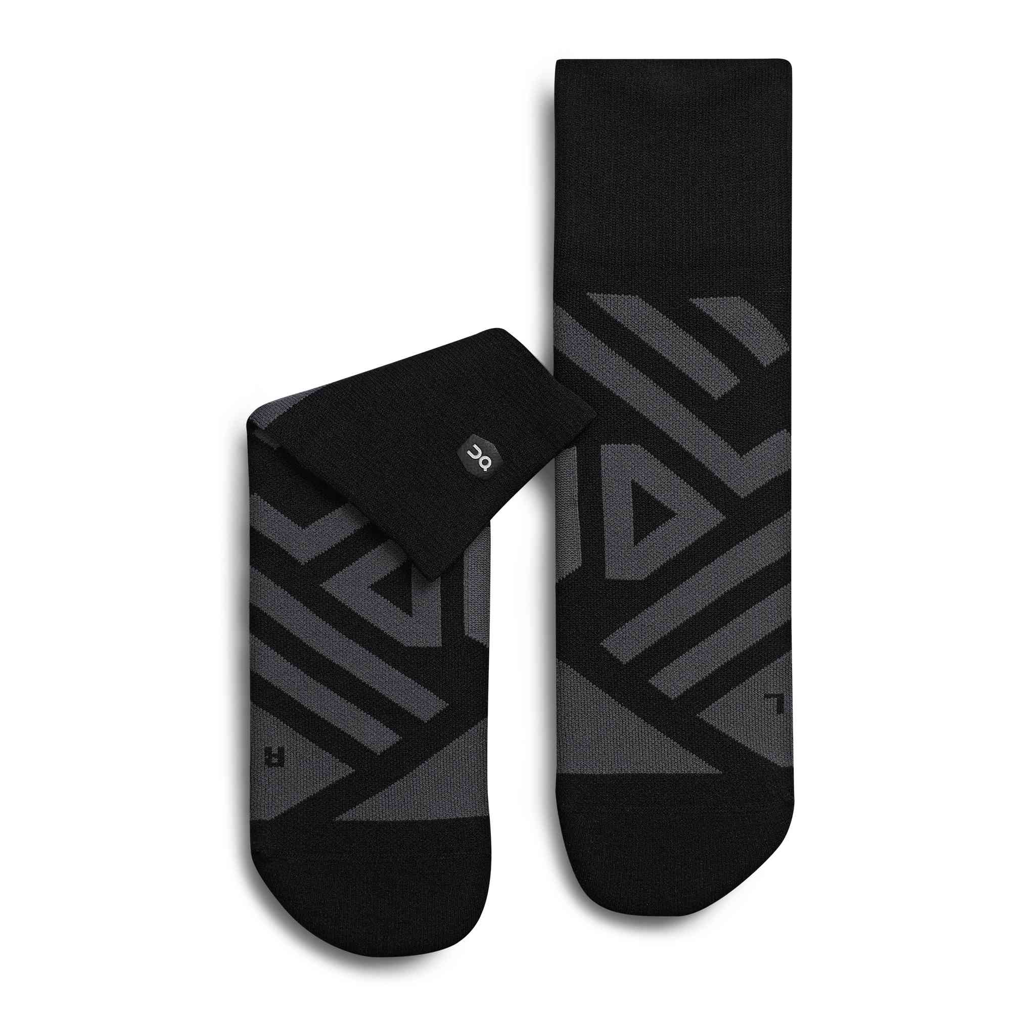 On ponožky Performance Mid Sock black shadow Velikost: 46-47