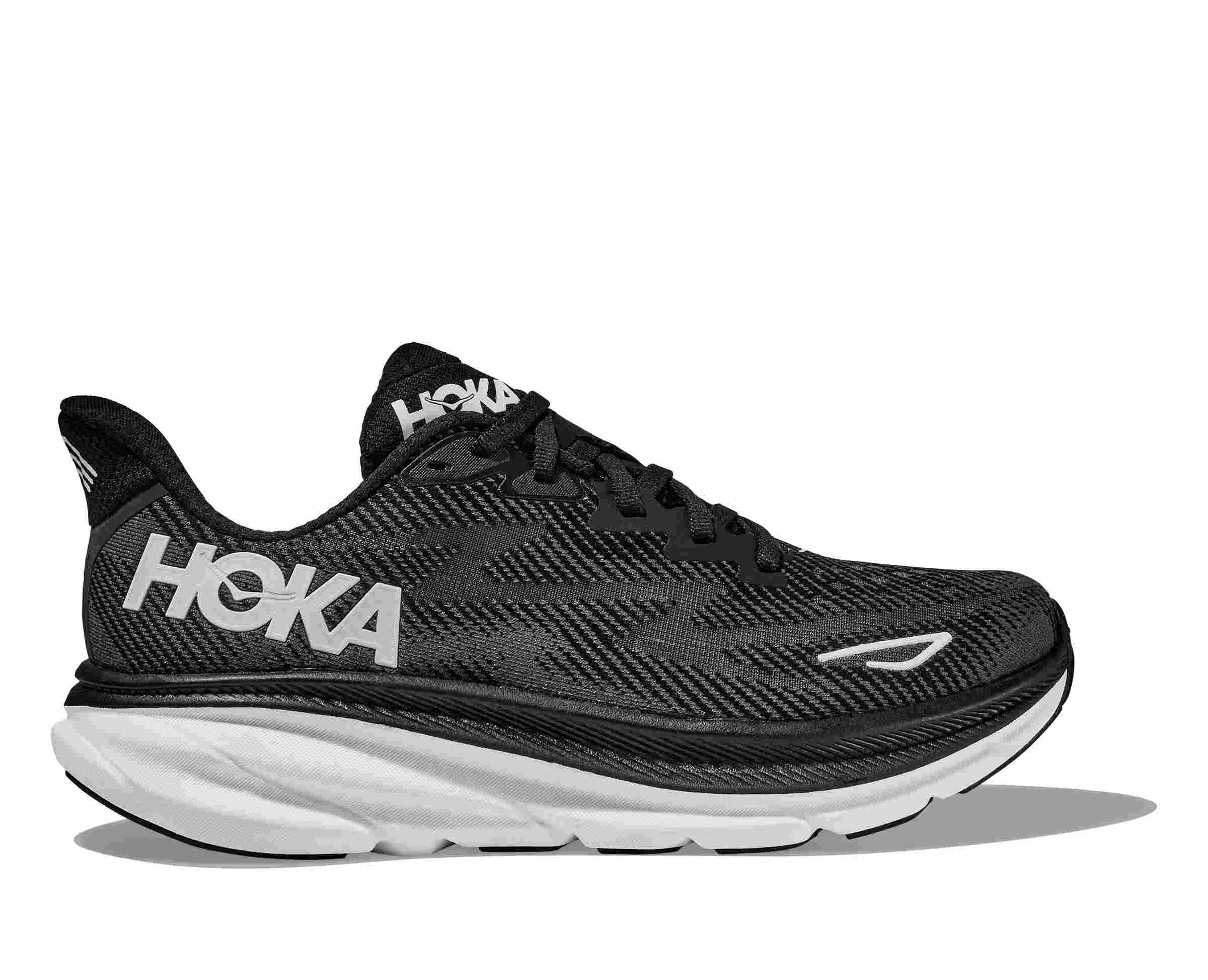 Hoka One One obuv Clifton 9 black white Velikost EU: 47 1/3