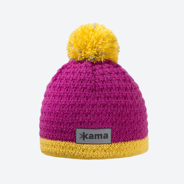 Kama - čepice Merino B71 pink Velikost: M