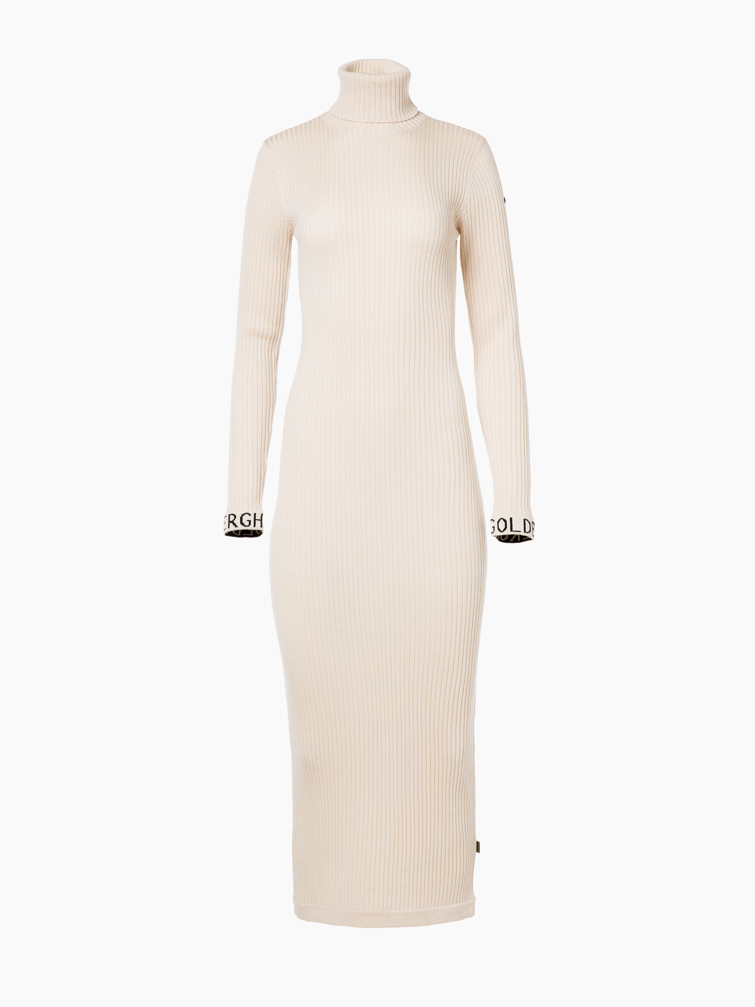 Goldbergh šaty Mireille Long Sleeve Knit Dress champagne Velikost: XS